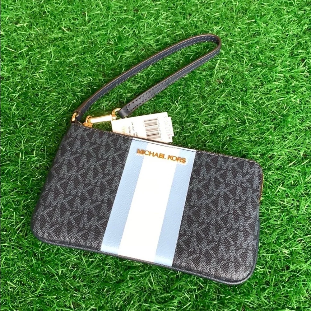 Michael Kors Jet Set Travel Large Top Zip Wristlet - Picture 7 of 16